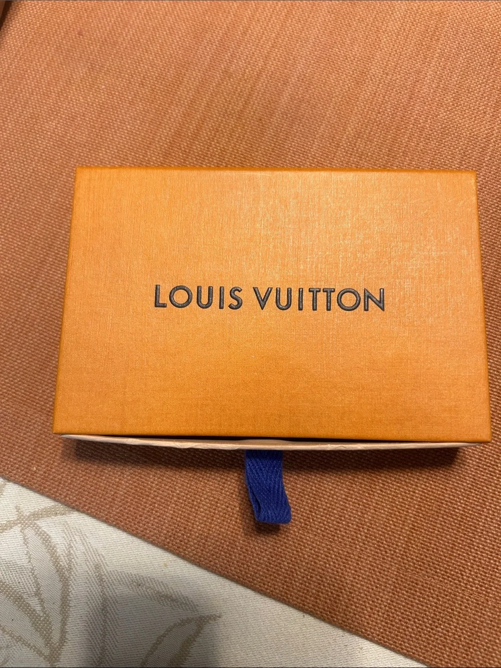 Louis Vuitton Orange Box with Blue Pull Tab - Men Accessories Jewelry